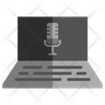icons for streaming podcast
