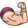 free strong muscle icons
