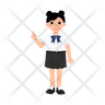 icon student girl
