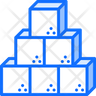 icons of sugar cube