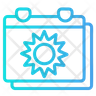 summer calendar logo