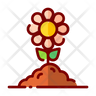 free fall flower icons