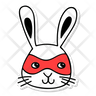 super rabbit icon svg