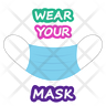 icons for medical mask
