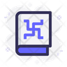 swastika book icon