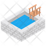 inground pool symbol