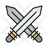icon sword fighting