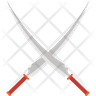 two swords icon svg