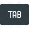 icons of tab key
