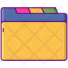 tabbed file folder symbol