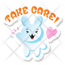 funny rabbit icon png