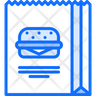 icon for takeaway bag