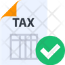 tax document verify icon png