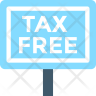 tax free shopping icon