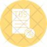 tds payment bill icon svg
