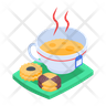 tea snacks icons
