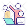 free employees conflict icons