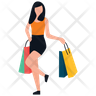 teenager shopping icon png