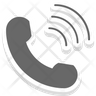 icons of telephone receiver