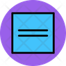 icon align text center