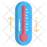 icons of temperature up down