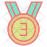 third rank medal icon svg