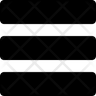 icons of three row layout