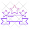 three star medal icon png