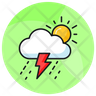 icon for night showers rain