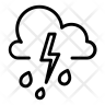thunder storms symbol