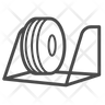 icons of tire rack