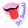 tongue out mouth logo