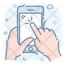 touch mobile icon svg