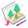 travel guide book icon png