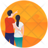 couple vacation icon png