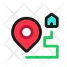 route map track icons