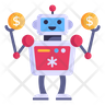 trading robot icons