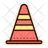traffic cones icon svg