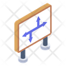 directions board symbol