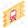 icons for train ticket