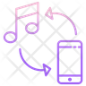 transfer music icon png