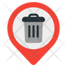 icons of garbage bin location