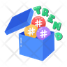 hashtag shape icons free