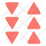icons of triangle shape