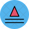line triangle emoji