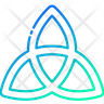 triquetra sign icon