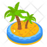 free beach palm trees icons