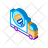 sweeper truck icon svg