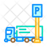 truck parking logo