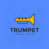 trumpet banner icons free